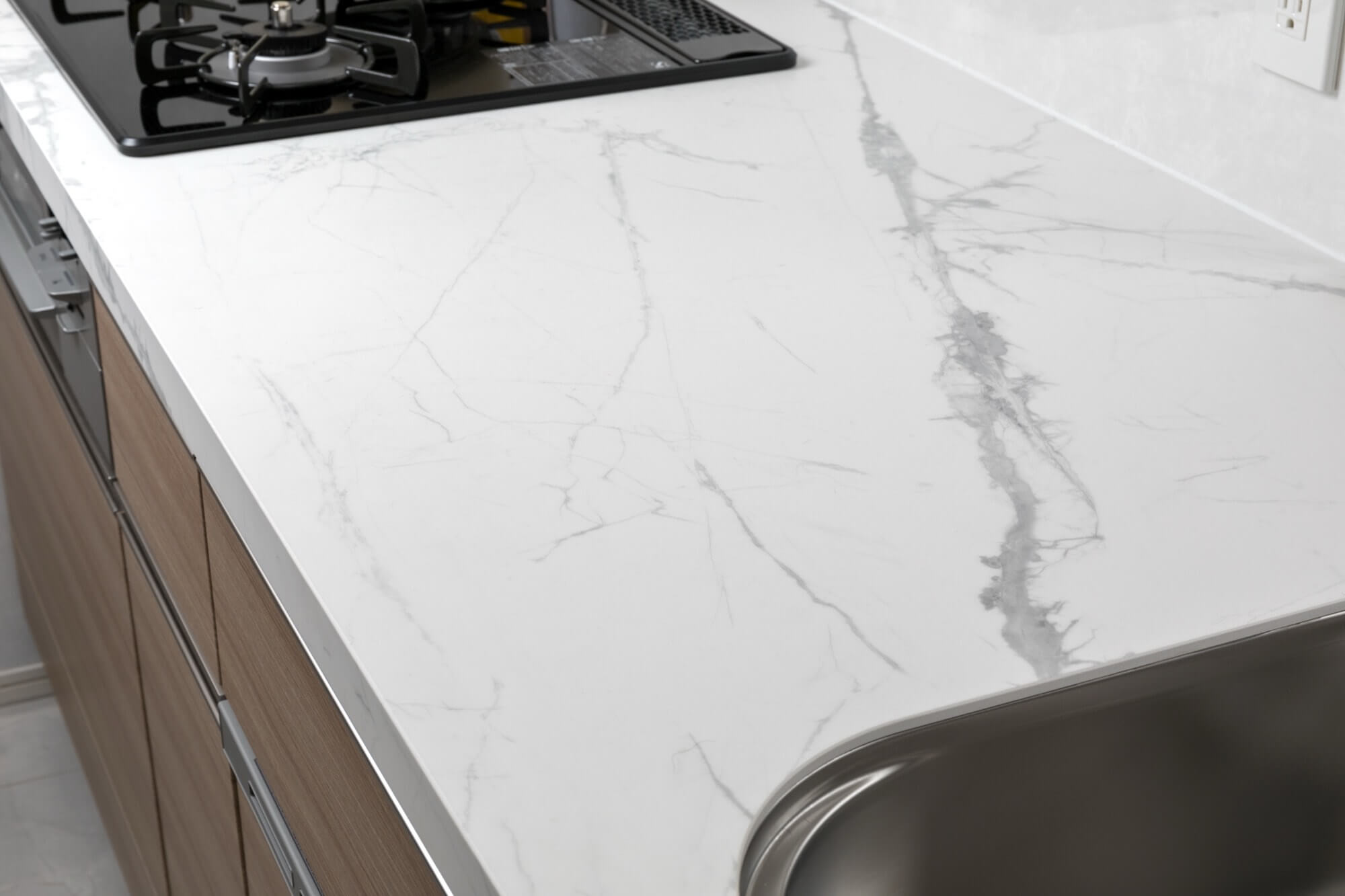 大理石のキッチン